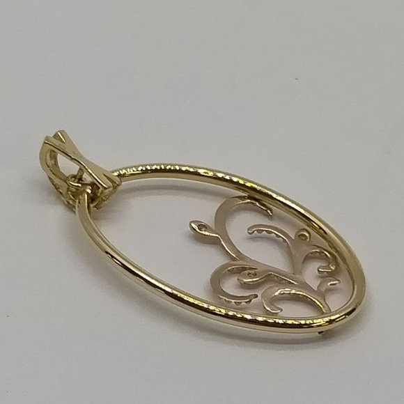 Jewelry Pendant Head Diamond 0.05ct Yellow Gold - Picture 8 of 10